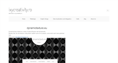 Desktop Screenshot of ixycreativity.ro